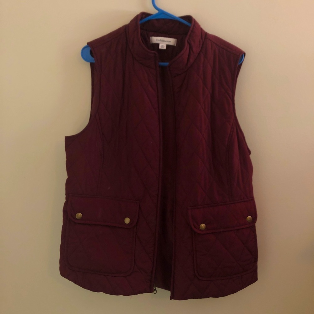 Maroon Croft & Borrow Vest